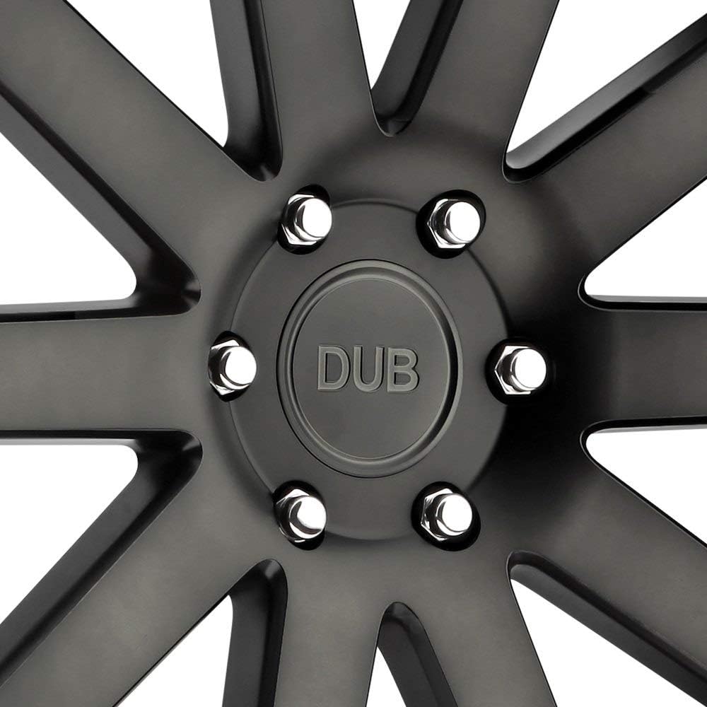 Amazon.co.jp: DUB 4 S121 ショットカラー 24x10 6x5.5 +20mm ブラック